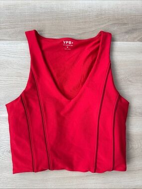 A&F - YPB Corset Slim V-Neck Tank Top